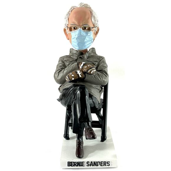 National Bobblehead Hall of Fame and Museum Other - Bernie Sanders Sitting Bobblehead 2021 Inauguration Day Limited Edition #21678